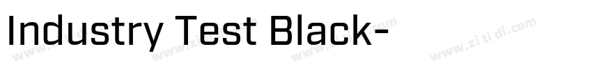 Industry Test Black字体转换